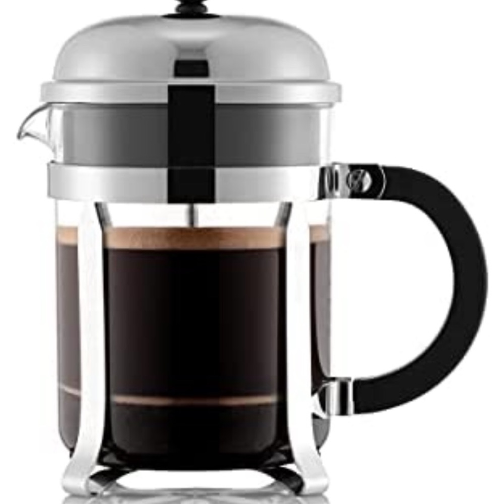 Bodum Chambord French Press Coffee Maker, 17 Ounce, .5 Liter, Chrome